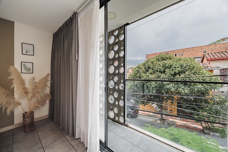 Loft con balcón en el centro de Medellin